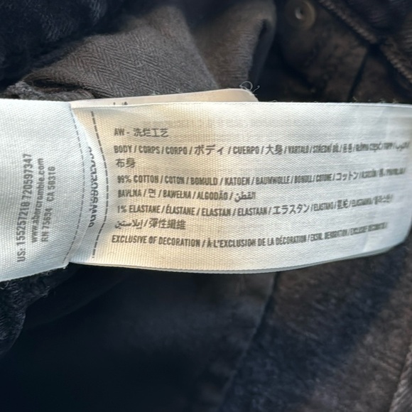 Abercrombie & Fitch Curve Love High Rise The Dad Jeans Size 4 Sunwashed Black - Picture 7 of 7